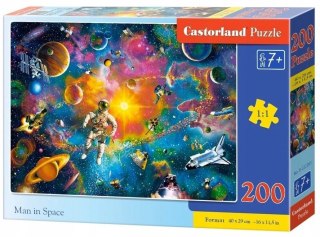 Puzzle 200 elementów Spacer w Kosmosie 7+ Castorland