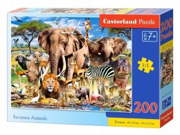 Puzzle 200 elementów Zwierzęta sawanny 7+ Castorland