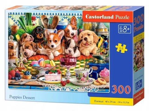 Puzzle 300 elementów Deser dla szczeniąt Szczeniaki Castorland