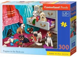 Puzzle 300 elementów Psiaki w sypialni Castorland