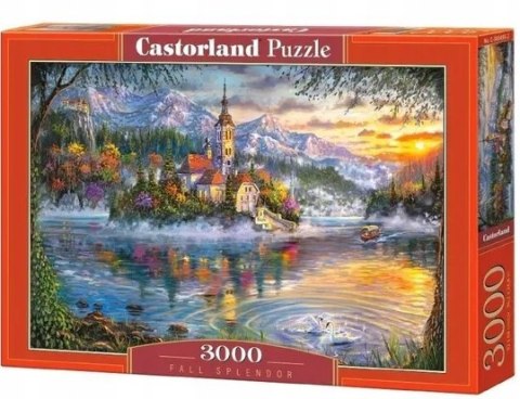 Puzzle 3000 elementów Dom na Wyspie w Górach Castorland