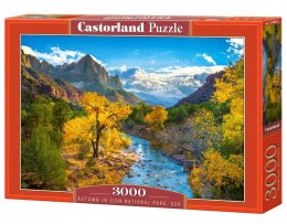 Puzzle 3000 elementów Góry jesienią w Zion National Park Castorland
