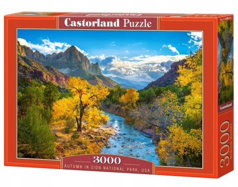 Puzzle 3000 elementów Góry jesienią w Zion National Park Castorland