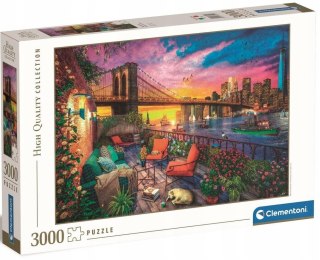 Puzzle 3000 elementów Manhattan Balcony Sunset 33552 Clementoni