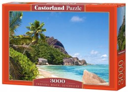Puzzle 3000 elementów Tropikalna Plaża Seszele Castorland