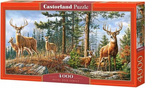 Puzzle 4000 elementów Królewska rodzina jeleni Castorland