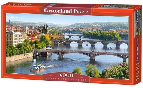 Puzzle 4000 elementów Vltava Mosty w Pradze Castorland