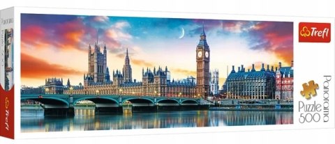 Puzzle 500 elementów 29507 Big Ben i Pałac Westminsterski Londyn Trefl