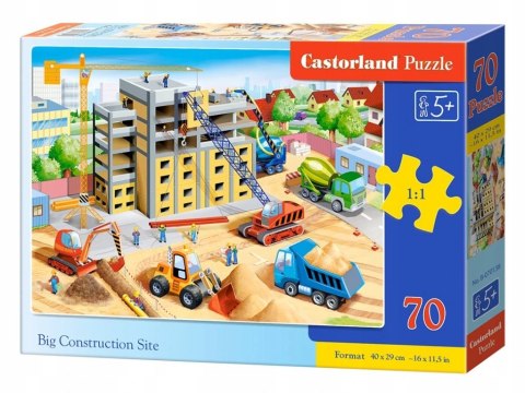 Puzzle 70 elementów Duży plac budowy Castorland