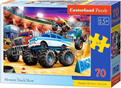 Puzzle 70 elementów Pokaz Monster Truck Show Castorland