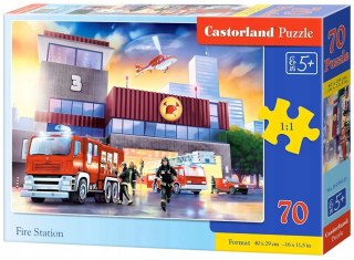 Puzzle 70 elementów Straż Pożarna Remiza Castorland