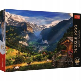 Puzzle Premium 1000 elementów Dolina Lauterbrunnen, Szwajcaria 10821 Trefl