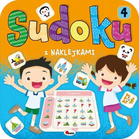 Sudoku z naklejkami 4 Obrazkowe Sudoku dla dzieci