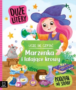 Uczę się czytać Duże litery Podział na sylaby Marzenka i krowy Aksjomat