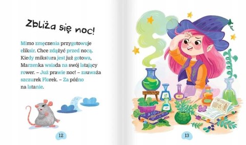 Uczę się czytać Duże litery Podział na sylaby Marzenka i krowy Aksjomat