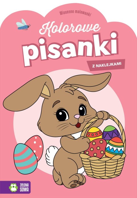 Wiosenne malowanki Kolorowe pisanki z naklejkami