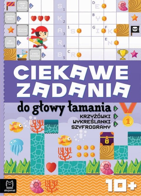 Ciekawe zadania do głowy łamania Krzyżówki, wykreślanki 10+ Aksjomat