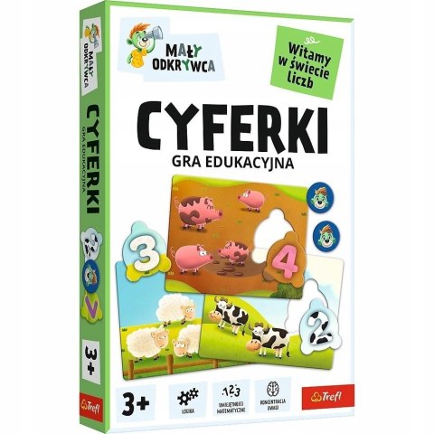 Cyferki Mały odkrywca gra edukacyjna Trefl Cyfry