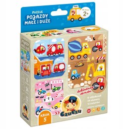 CzuCzu Puzzle Pojazdy małe i duże 2+ Czu czu Auta Samochody 6 Układanek
