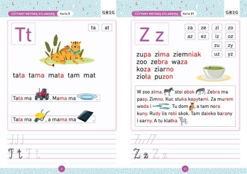 Czytanie Metodą Sylabową Karty Pracy w Szkole Domu Greg