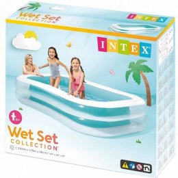 Duży Rodzinny Dmuchany Prostokątny Basen 262x175x56 Intex 56483