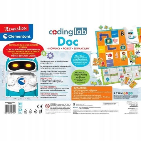 Edukacyjny robot DOC do programowania i kodowania 50730 Clementoni