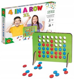 Gra 4 w rzędzie XL drewniana Alexander 5+