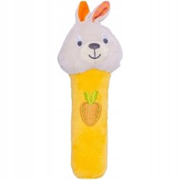 Grzechotka Pluszowa Maskotka Króliczek Zółta z Marchewką 000146 Winfun