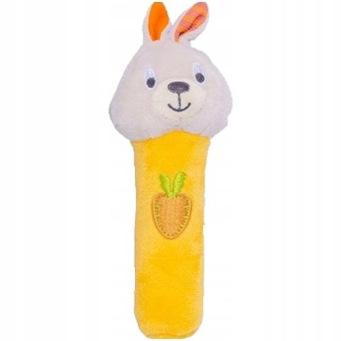Grzechotka Pluszowa Maskotka Króliczek Zółta z Marchewką 000146 Winfun