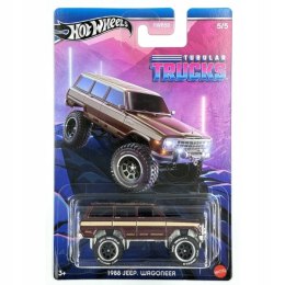 Hot Wheels 1:64 Tubular Trucks HRR99 Jeep Wagoneer 1988 dark red