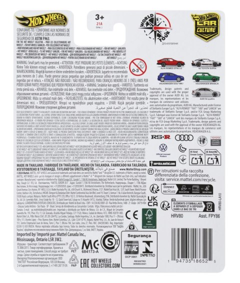 Hot Wheels Premium Alfa Romeo GTV6 3.0 World Tour HRV80