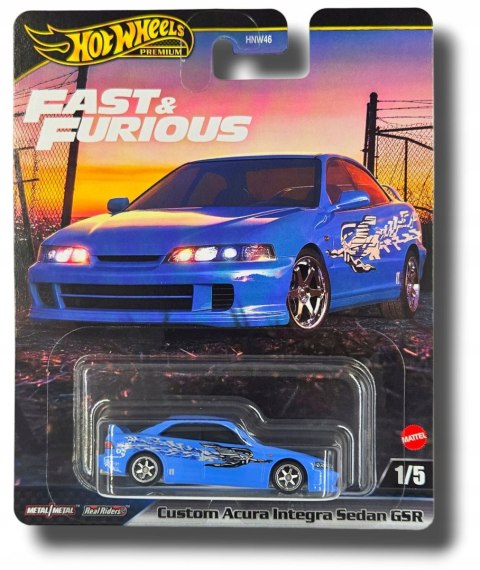 Hot Wheels Premium Custom Acura Integra Sedan GSR Fast & Furious JDJ13