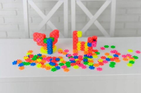 Klocki Konstrukcyjne Meli Basic Neon Edu 1200 elementów Neonowe