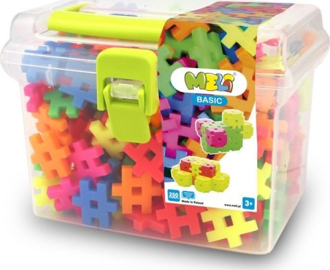 Klocki Meli Neon Travel Box 250 elementów Neonowe