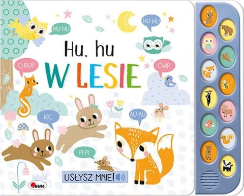 Książka Dźwiękowa Hu hu w lesie Usłysz mnie 12 Dźwięków Zwierzątka w lesie