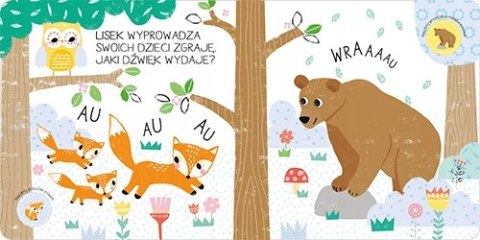 Książka Dźwiękowa Hu hu w lesie Usłysz mnie 12 Dźwięków Zwierzątka w lesie