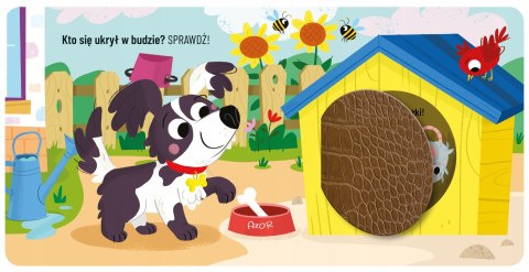 Kto się ukrył na Wsi Książeczka dotykowa dla maluszka sensoryczna