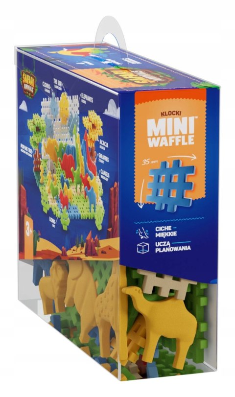 Marioinex Mini Waffle Safari Animals 100 elementów klocki konstrukcyjne