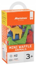 Marioinex klocki Mini Waffle Animals, 42 elementy w tym 16 zwierzętek