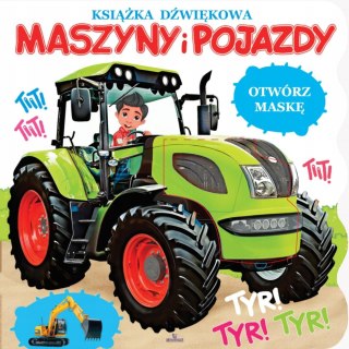 Maszyny i pojazdy Książka dźwiękowa Traktor Auta Pojazdy