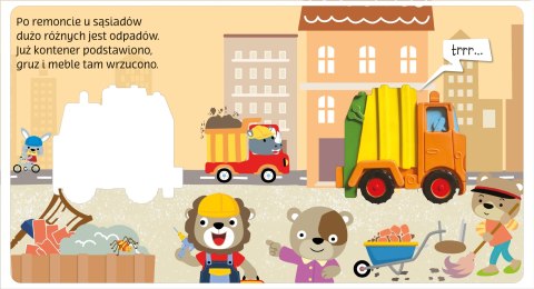 Moje pierwsze dźwięki Śmieciarka 5 Odgłosów Interaktywna książeczka