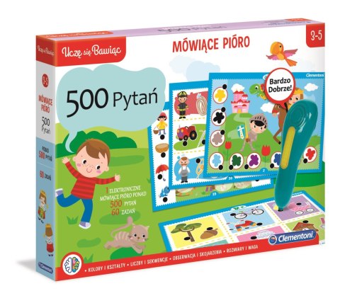 Mówiące pióro 500 pytań 50782 Uczę się bawiąc Clementoni