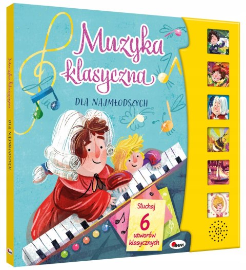 Muzyka klasyczna dla najmłodszych Książka Dźwiękowa 6 Utworów Klasycznych