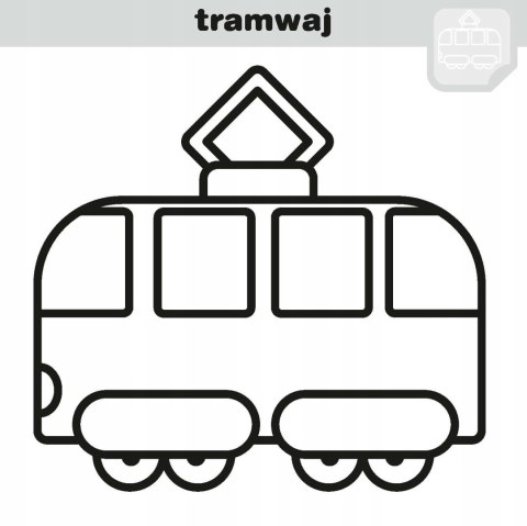 Naklejam, koloruję Pojazdy Malowanka Kolorowanka