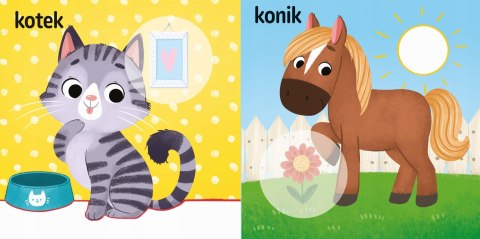 Naklejanki Maluszka na Wsi edukacyjna książeczka z dużymi naklejkami