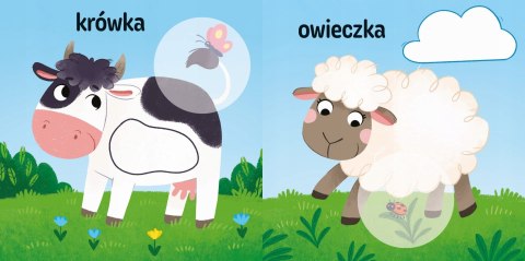 Naklejanki Maluszka na Wsi edukacyjna książeczka z dużymi naklejkami