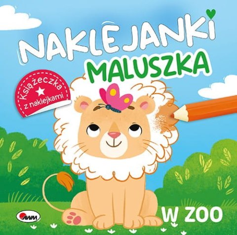 Naklejanki Maluszka w Zoo edukacyjna książeczka z dużymi naklejkami