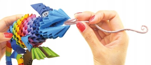 Origami 3D Kameleon Alexander Papier Składanie 380 elementów 8+