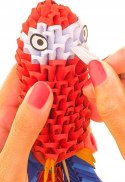 Origami 3D Papuga Alexander Papier Składanie 591 elementów 8+