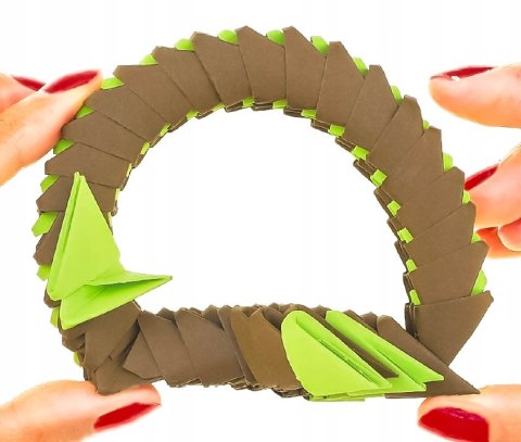 Origami 3D Papuga Alexander Papier Składanie 591 elementów 8+